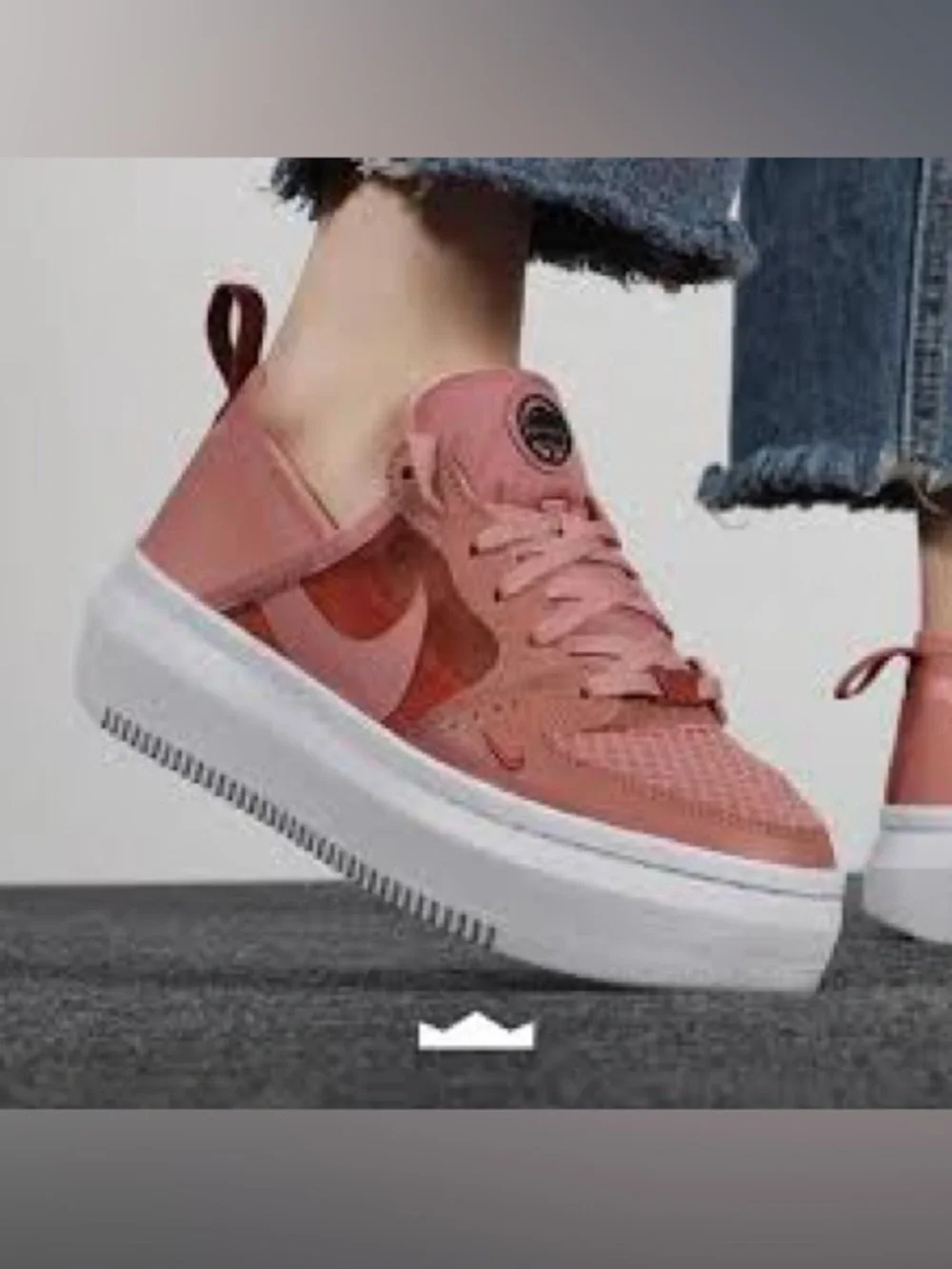 Nike‎ Court Vision Alta Women's Pink Platform Sneakers